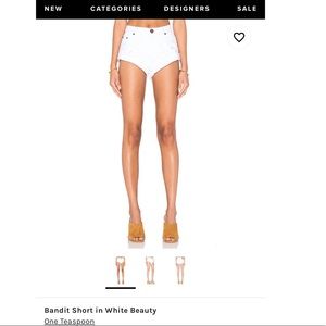 One Teaspoon Bandits in White- Size 24